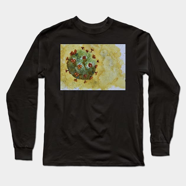 Coronovirus COVID-19 Image Long Sleeve T-Shirt by Thompson Gallery